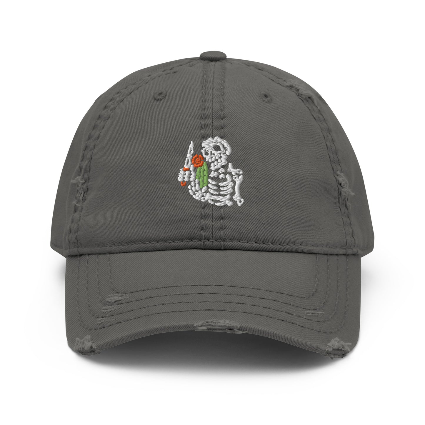 Lost Tag Skeleton Distressed Dad Hat
