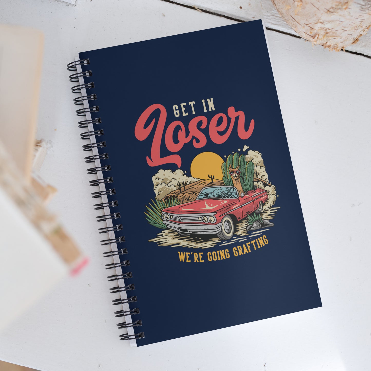 Get in Loser spiral notebook