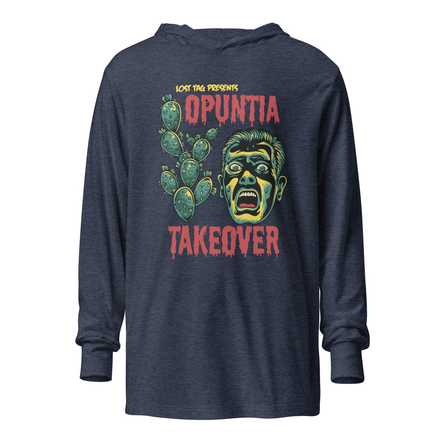 Opuntia Hooded long-sleeve tee