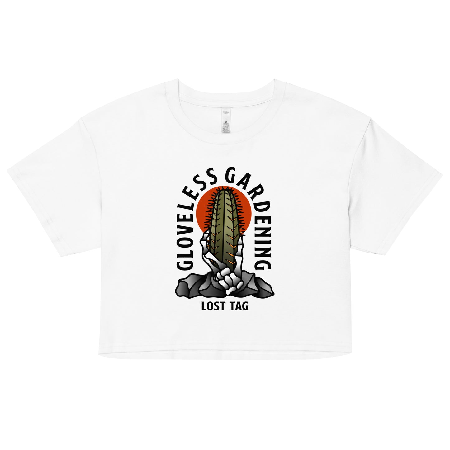 Gloveless Gardening women’s crop top