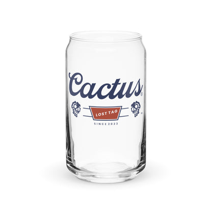 Cactus can-shaped glass
