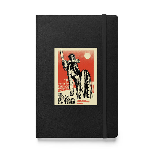 Chainsaw Cactuser hardcover bound notebook