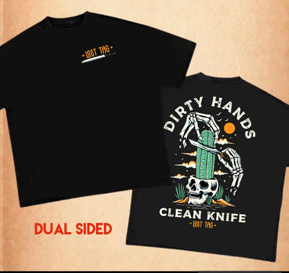 Dirty Hands Dual-Sided Unisex t-shirt