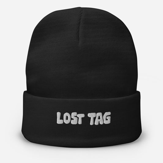 Lost Tag Embroidered Beanie