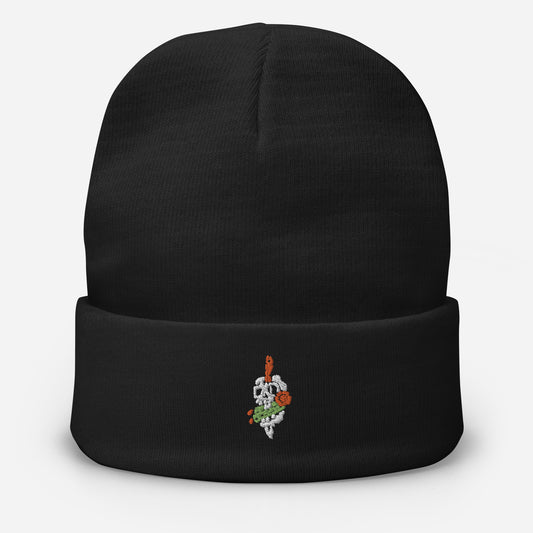 Tricho Skull Embroidered Beanie