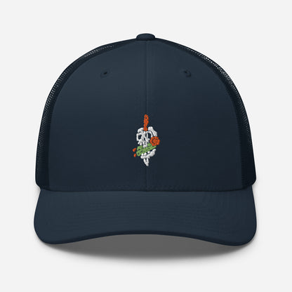 Tricho Skull trucker cap
