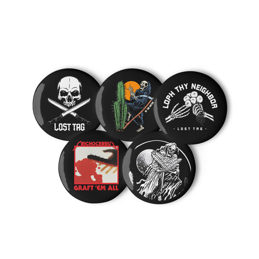 Set of pin buttons series 4