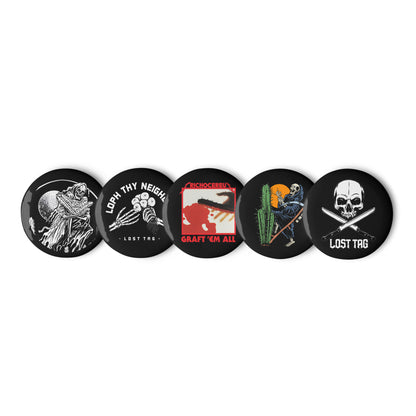Set of pin buttons series 4