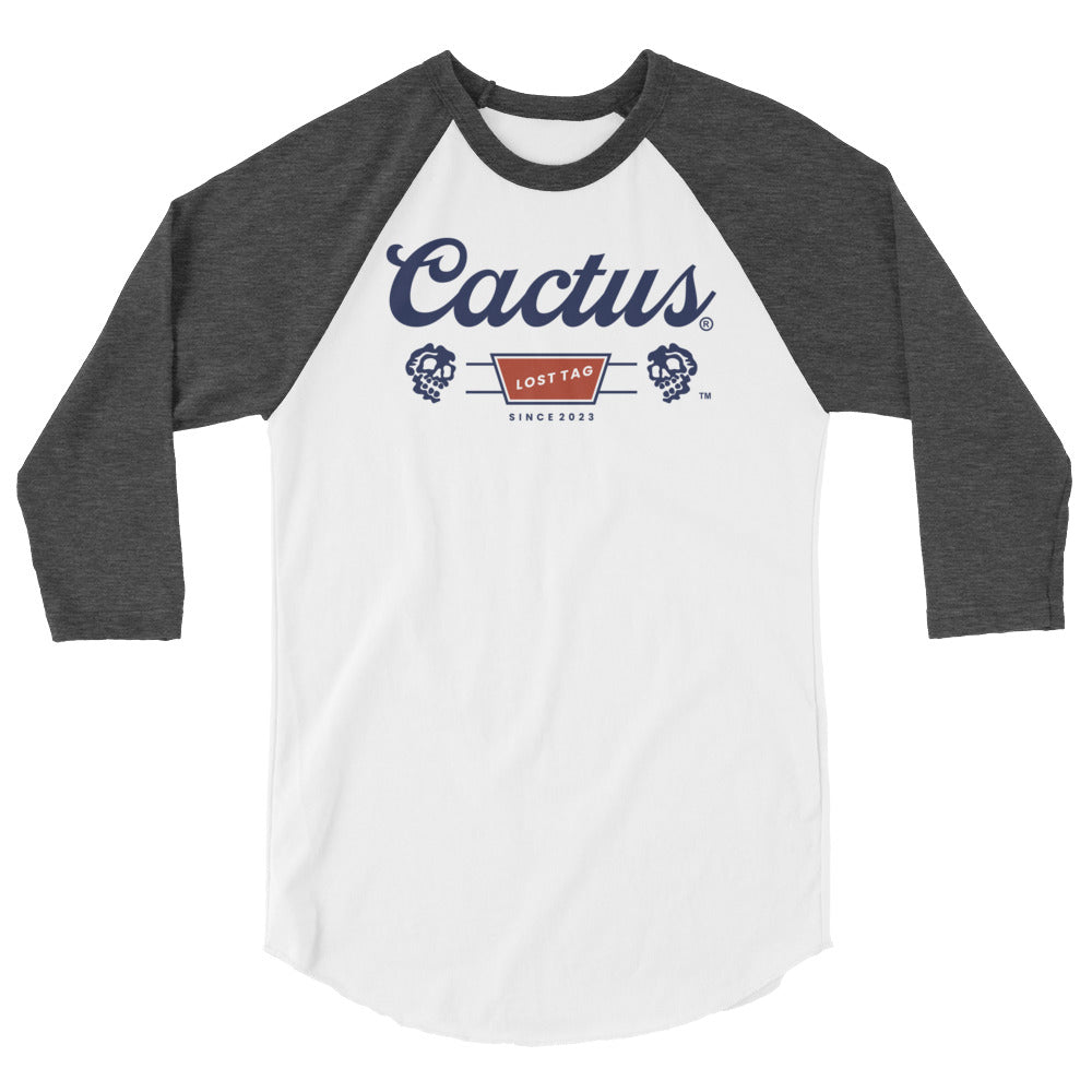 Cactus 3/4 sleeve raglan shirt