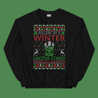 Christmas Cactus Stand Ugly Sweater