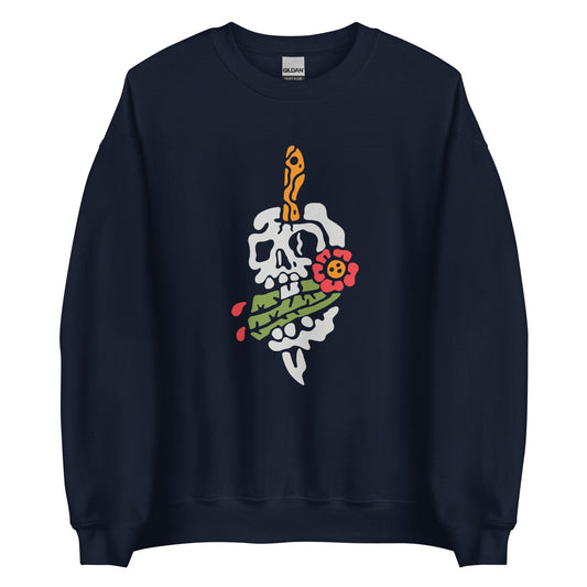 Cactus & skull themed sweatshirt