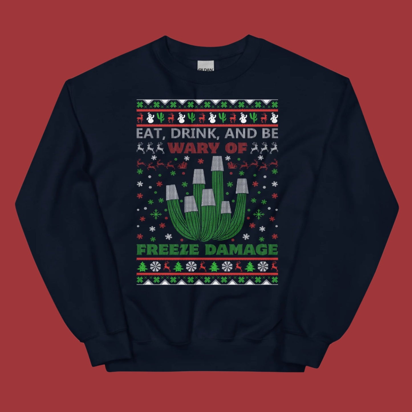 Freeze Damage Ugly Christmas Sweater