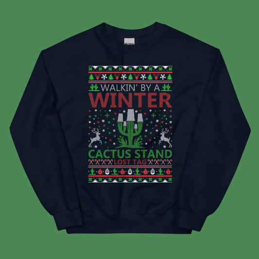 Christmas Cactus Stand Ugly Sweater