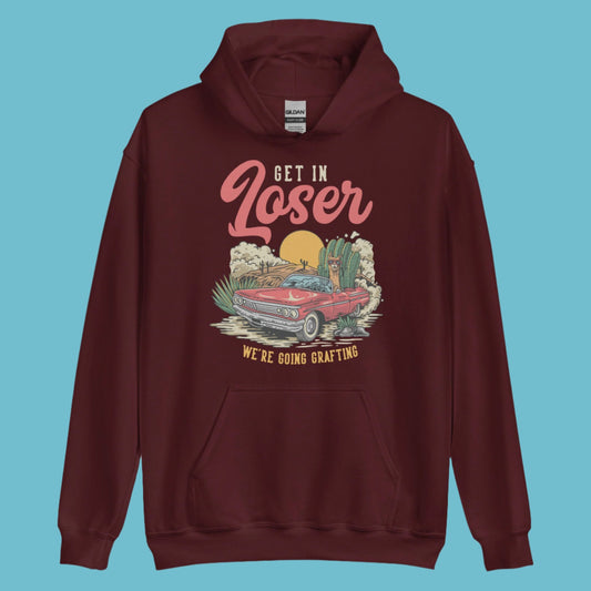 Métete en la sudadera con capucha unisex Loser