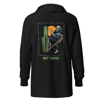 Not Today, Death hooded long-sleeve tee
