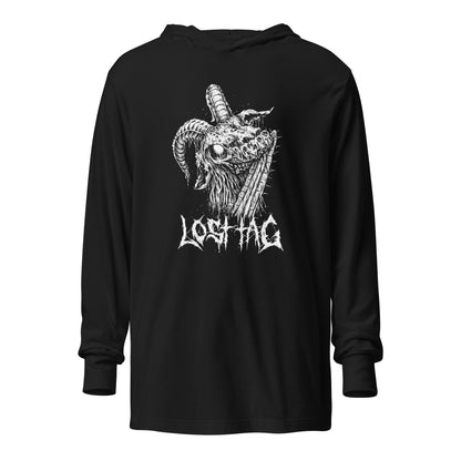 Black Phillip Hooded long-sleeve tee