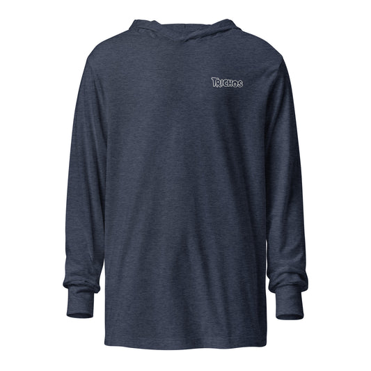 Trichos Unisex-Langarm-T-Shirt mit Kapuze