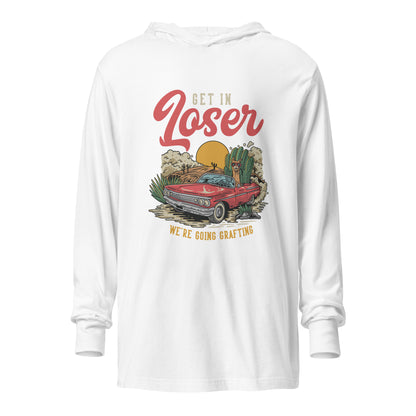 Holen Sie sich das Unisex-Langarm-T-Shirt mit Kapuze von Loser