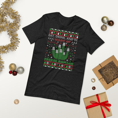 Freeze Damage Ugly Christmas Unisex t-shirt