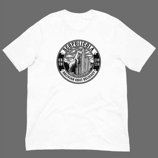Unisex-T-Shirt mit bolivianischem Ziegenmotiv