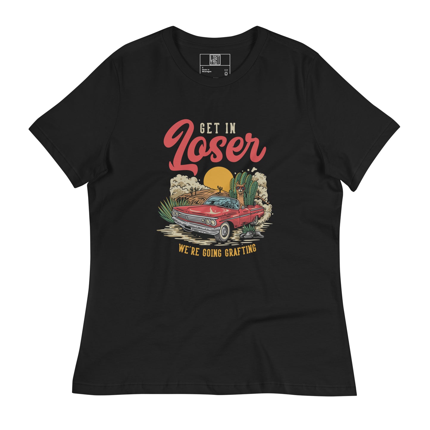Camiseta holgada mujer Get in Loser