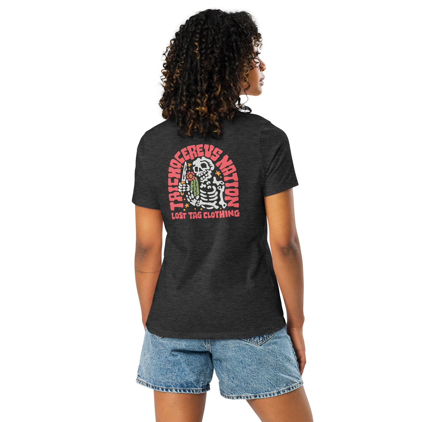 Zweiseitiges, entspanntes Damen-T-Shirt von Tricho Nation